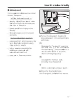 Preview for 17 page of Miele W 1913 Operating Instructions Manual