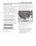 Preview for 21 page of Miele W 1914 Operating Instructions Manual