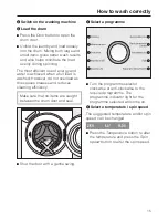 Preview for 15 page of Miele W 1916 Operating Instructions Manual