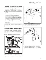 Preview for 21 page of Miele W 1918A Operating Instructions Manual