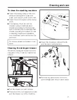 Предварительный просмотр 21 страницы Miele W 1930 Operating Instructions Manual