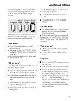 Preview for 19 page of Miele W 1930I Operating Instructions Manual