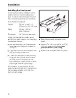 Preview for 36 page of Miele W 1930I Operating Instructions Manual