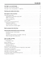 Preview for 3 page of Miele W 2104 Operating Instructions Manual