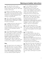 Preview for 7 page of Miele W 2104 Operating Instructions Manual