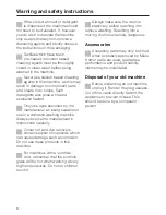 Preview for 8 page of Miele W 2104 Operating Instructions Manual