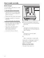 Preview for 22 page of Miele W 2104 Operating Instructions Manual