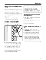 Preview for 29 page of Miele W 2104 Operating Instructions Manual