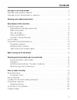 Preview for 3 page of Miele W 211 Operating Manual