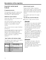 Preview for 12 page of Miele W 2122 Operating Instructions Manual