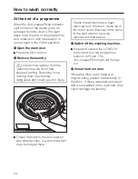 Preview for 24 page of Miele W 2122 Operating Instructions Manual