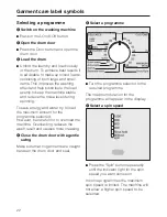 Предварительный просмотр 22 страницы Miele W 2203 Operating Instructions Manual