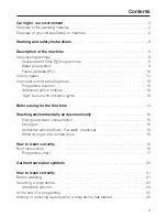 Preview for 3 page of Miele W 2209I Operating Instructions Manual