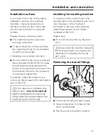 Preview for 47 page of Miele W 2209I Operating Instructions Manual