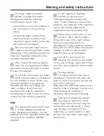 Preview for 7 page of Miele W 2444 WPS Operating Instructions Manual