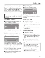 Preview for 21 page of Miele W 2652 WPS Operating Instructions Manual