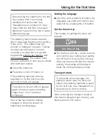 Preview for 11 page of Miele W 2653 WPS Operating Instructions Manual