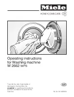 Предварительный просмотр 1 страницы Miele W 2662 WPS Operating Instructions Manual