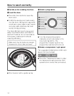 Preview for 18 page of Miele W 2819i Operating Instructions Manual