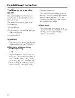 Preview for 62 page of Miele W 2819i Operating Instructions Manual