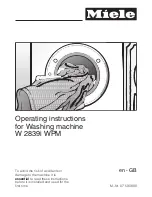 Preview for 1 page of Miele W 2839I WPM Operating Instructions Manual