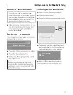 Preview for 15 page of Miele W 2839I WPM Operating Instructions Manual