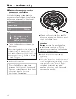 Preview for 22 page of Miele W 2839I WPM Operating Instructions Manual