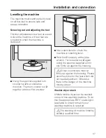 Preview for 57 page of Miele W 2839I WPM Operating Instructions Manual