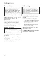 Preview for 72 page of Miele W 2839I WPM Operating Instructions Manual