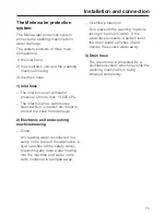 Preview for 75 page of Miele W 2859i WPM SUPERTRONIC Operating Instructions Manual