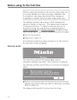 Preview for 12 page of Miele W 2888 WPS Operating Instructions Manual