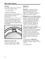 Preview for 42 page of Miele W 3038 Operating And Installation Instructions