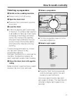 Предварительный просмотр 21 страницы Miele W 304 Plus Operating Instructions Manual