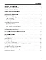 Preview for 3 page of Miele W 308 Operating Instructions Manual