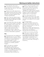 Preview for 7 page of Miele W 310 Operating Instructions Manual