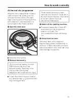 Preview for 25 page of Miele W 310 Operating Instructions Manual