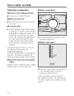 Предварительный просмотр 22 страницы Miele W 320 Operating Instructions Manual