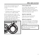 Preview for 41 page of Miele W 3203 Operating Instructions Manual