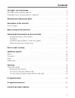 Preview for 3 page of Miele W 3240 Operating Instructions Manual