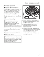 Preview for 17 page of Miele W 3240 Operating Instructions Manual