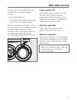 Preview for 41 page of Miele W 3240 Operating Instructions Manual