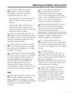 Preview for 7 page of Miele W 3514 WPS Operating Instructions Manual