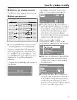 Preview for 15 page of Miele W 3652 WPS Operating Instructions Manual