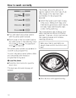 Preview for 16 page of Miele W 3652 WPS Operating Instructions Manual