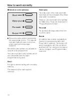 Preview for 16 page of Miele W 3740 Operating Instructions Manual