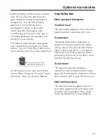 Preview for 61 page of Miele W 3740 Operating Instructions Manual