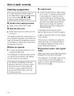 Preview for 20 page of Miele W 377 WPS Operating Instructions Manual