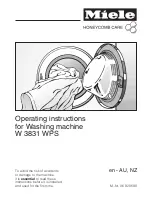 Preview for 1 page of Miele W 3831 WPS Operating Instructions Manual