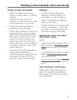 Preview for 13 page of Miele W 3844 WPS Allerwash Operating Instructions Manual