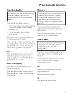 Preview for 63 page of Miele W 3844 WPS Allerwash Operating Instructions Manual